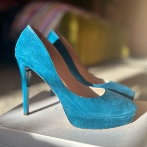 Jimmy Choo Alex heel in Teal 9.5